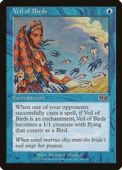 Veil of Birds Urza's Saga Magic card