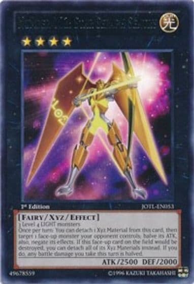 Number 102 Star Seraph Sentry Judgment of the Light Yu-Gi-Oh! card