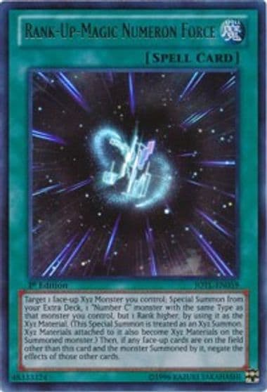 Rank Up Magic Numeron Force Judgment of the Light Yu-Gi-Oh! card