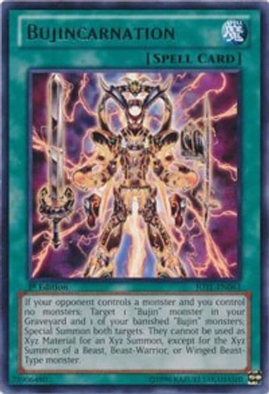 Bujincarnation Judgment of the Light Yu-Gi-Oh! card