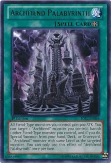 Archfiend Palabyrinth Judgment of the Light Yu-Gi-Oh! card