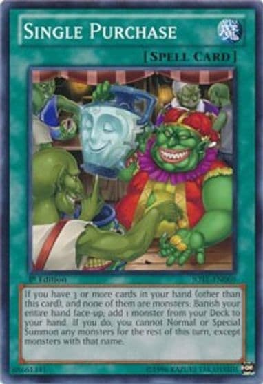 Single Purchase Judgment of the Light Yu-Gi-Oh! card