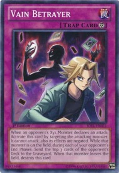 Vain Betrayer Judgment of the Light Yu-Gi-Oh! card