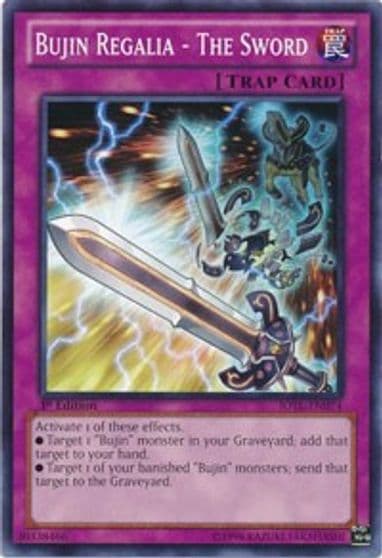 Bujin Regalia The Sword Judgment of the Light Yu-Gi-Oh! card