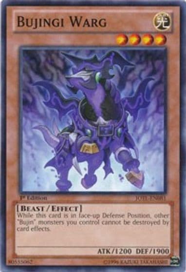 Bujingi Warg Judgment of the Light Yu-Gi-Oh! card