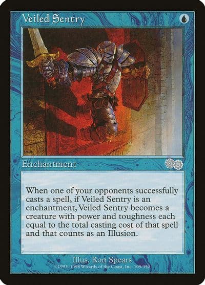 Veiled Sentry Urza's Saga Magic card
