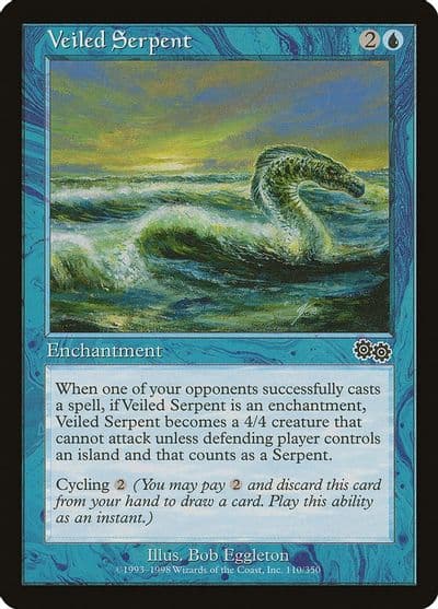 Veiled Serpent Urza's Saga Magic card
