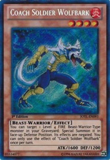 Coach Soldier Wolfbark Judgment of the Light Yu-Gi-Oh! card