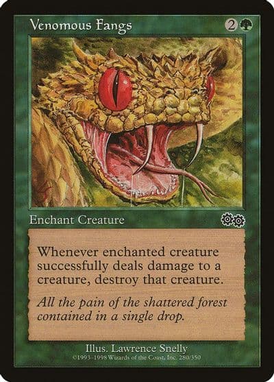 Venomous Fangs Urza's Saga Magic card
