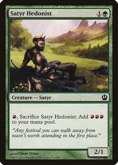 Satyr Hedonist Theros Magic card