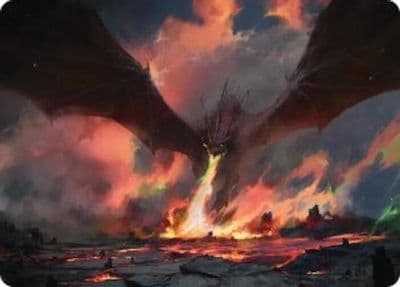Smaug the Great Calamity Art Card Commander: The Hobbit Magic card