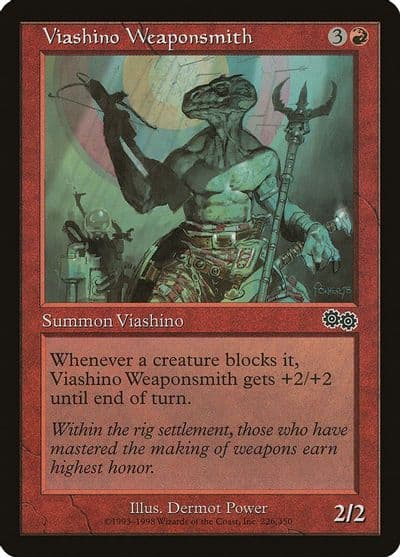 Viashino Weaponsmith Urza's Saga Magic card