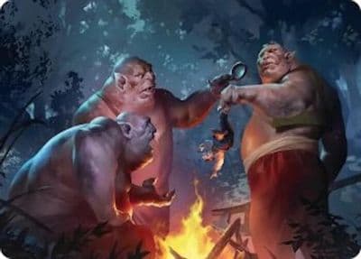 Tom Bert and William Art Card Commander: The Hobbit Magic card