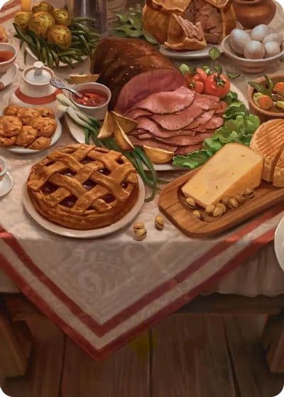 Bag End Banquet Art Card 5 12 Commander: The Hobbit Magic card