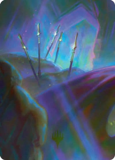 Long Lost Lances Art Card 7 12 Commander: The Hobbit Magic card