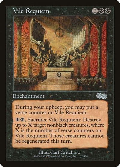 Vile Requiem Urza's Saga Magic card