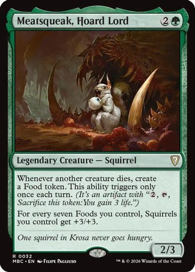 Meatsqueak Hoard Lord Mystery Booster: Commander Edition Magic card