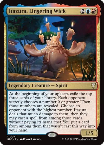 Itazura Lingering Wick Mystery Booster: Commander Edition Magic card