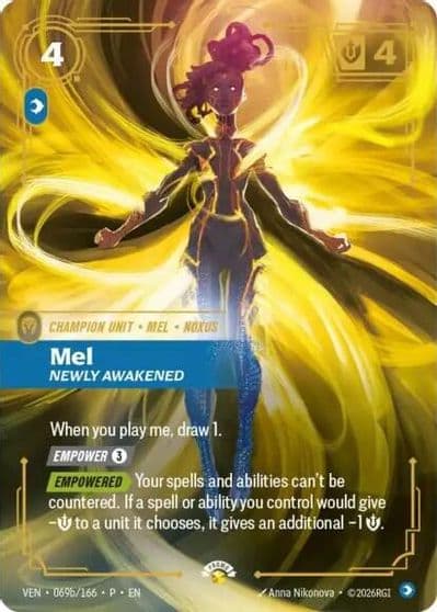 Mel Newly Awakened Riftbound Organized Play Promotional Cards Riftbound card