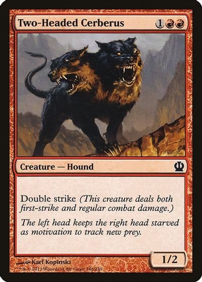 Two Headed Cerberus Theros Magic card