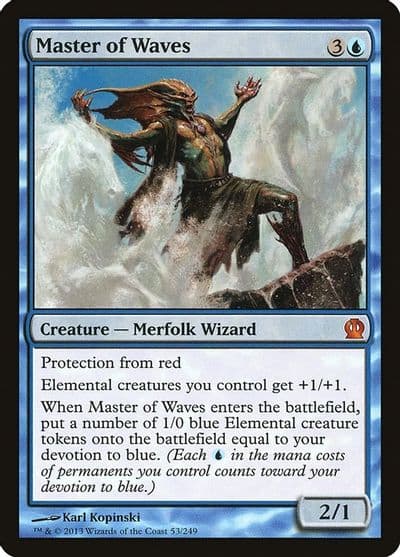 Master of Waves Theros Magic card