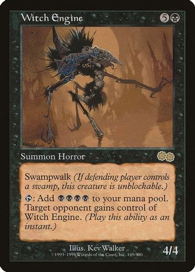 Witch Engine Urza's Saga Magic card