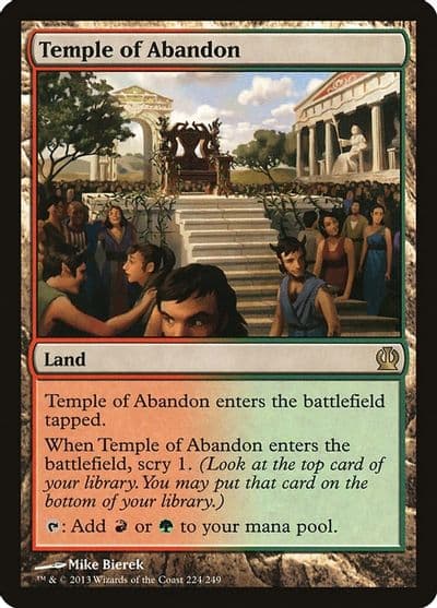 Temple of Abandon Theros Magic card