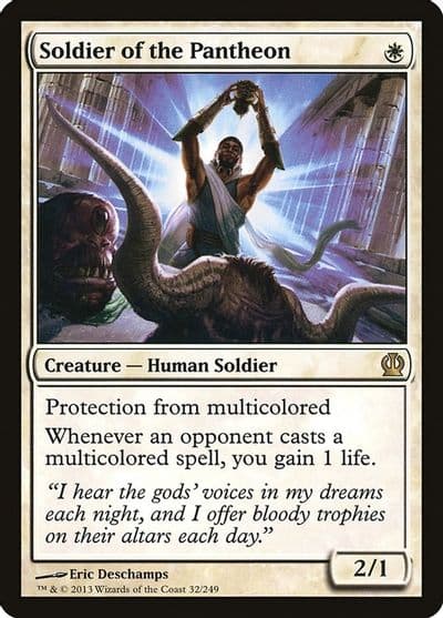 Soldier of the Pantheon Theros Magic card