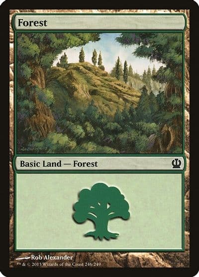 Forest 246 Theros Magic card