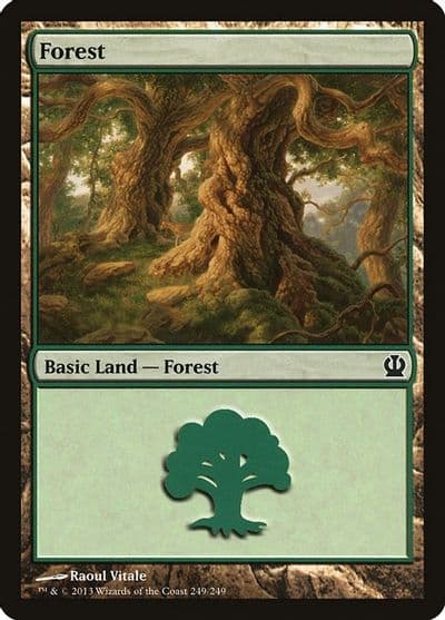 Forest 249 Theros Magic card