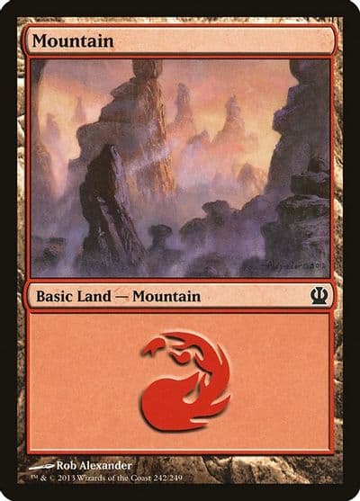 Mountain 242 Theros Magic card
