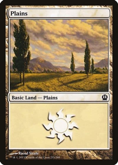 Plains 233 Theros Magic card