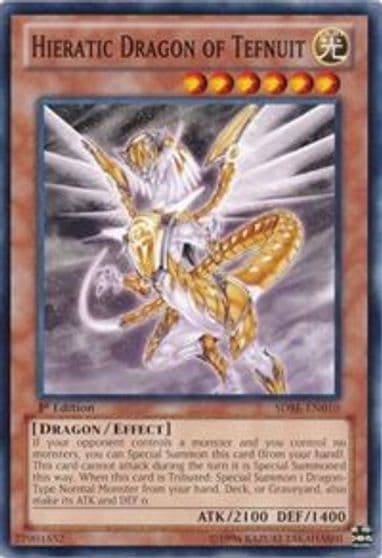 Hieratic Dragon of Tefnuit Structure Deck: Saga of Blue-Eyes White Dragon Yu-Gi-Oh! card