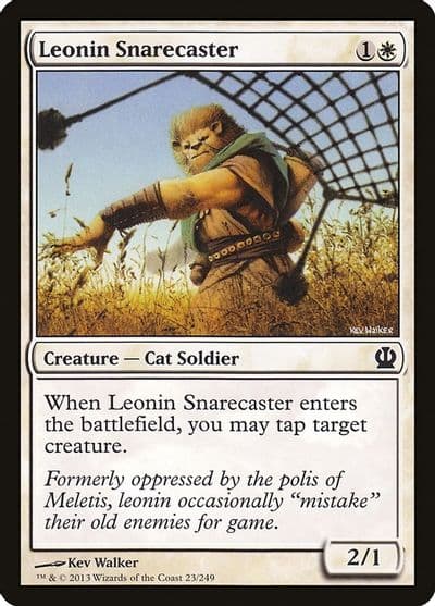 Leonin Snarecaster Theros Magic card