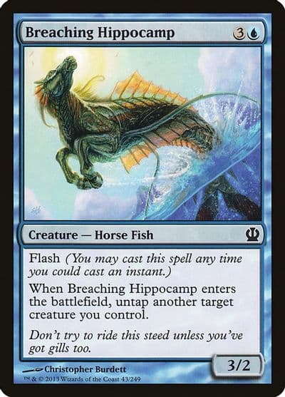 Breaching Hippocamp Theros Magic card