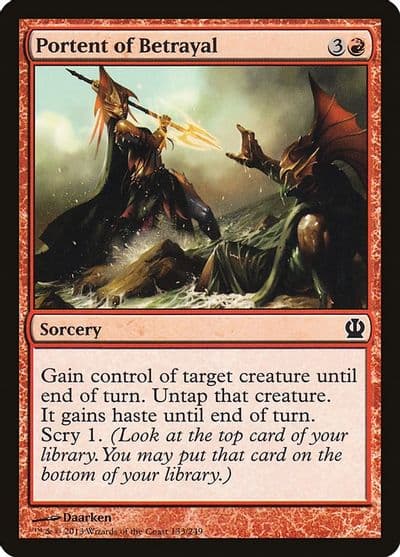 Portent of Betrayal Theros Magic card