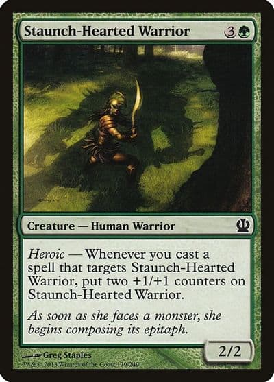 Staunch Hearted Warrior Theros Magic card