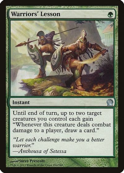 Warriors Lesson Theros Magic card