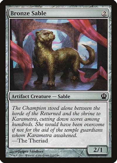 Bronze Sable Theros Magic card