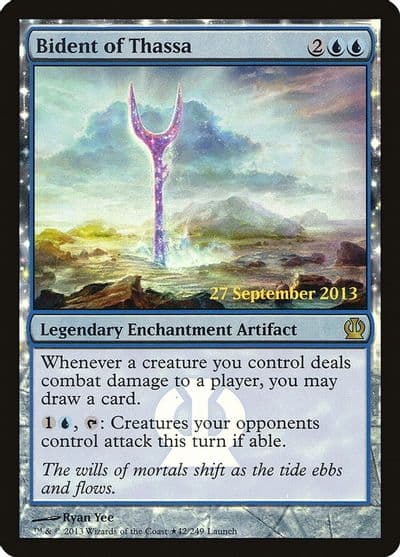 Bident of Thassa Launch Party & Release Event Promos Magic card