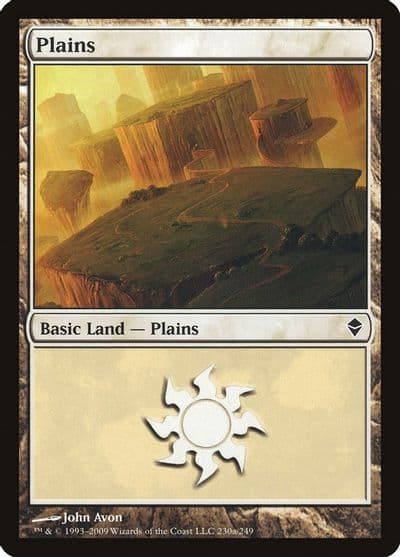 Plains 230a Zendikar Magic card