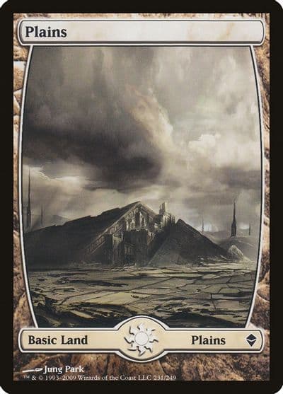 Plains 231 Full Art Zendikar Magic card