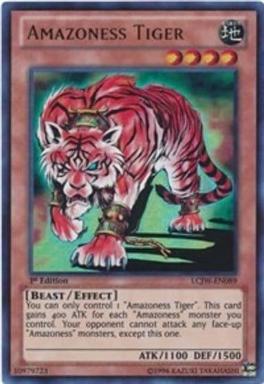 Amazoness Tiger Legendary Collection 4: Joey's World Yu-Gi-Oh! card