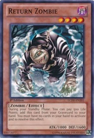 Return Zombie Legendary Collection 4: Joey's World Yu-Gi-Oh! card