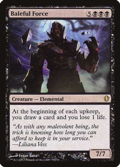 Baleful Force Commander 2013 Magic card