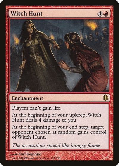Witch Hunt Commander 2013 Magic card