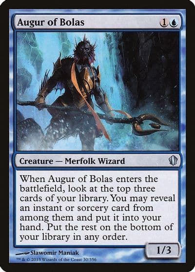 Augur of Bolas Commander 2013 Magic card