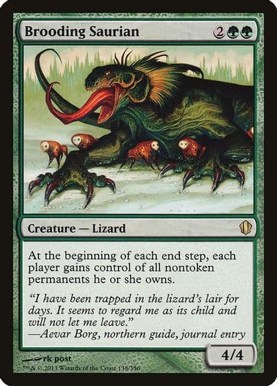 Brooding Saurian Commander 2013 Magic card