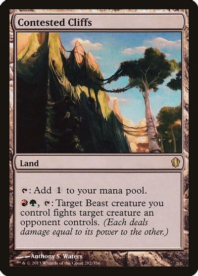 Contested Cliffs Commander 2013 Magic card