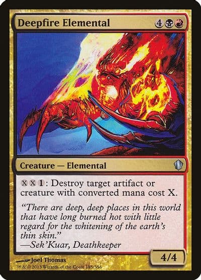 Deepfire Elemental Commander 2013 Magic card